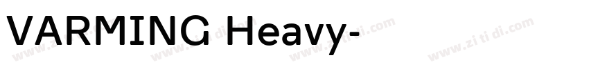 VARMING Heavy字体转换